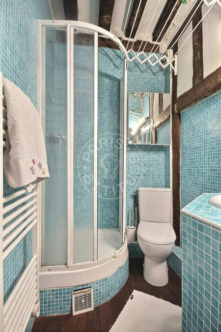 Baño Piso amueblado - 31m²  - 1 dormitorio - Pyramides / Palais Royal - París