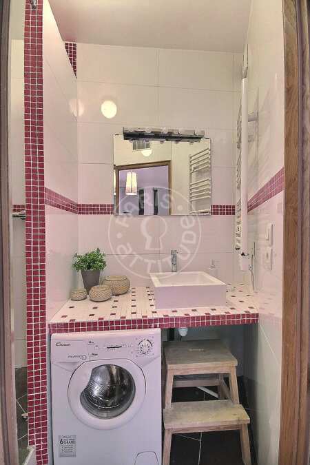 Badezimmer Möblierte alkovenwohnung - 27m²  - Marx Dormoy - Paris