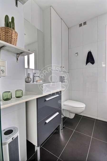 Baño Estudio con alcoba amueblado - 32m²  - Boulogne-Billancourt
