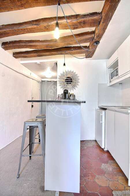 Cocina Estudio amueblado - 22m²  - Saint-Germain - París