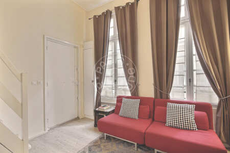 Salon Studio alcove meublé - 18m²  - Centre George Pompidou - Paris