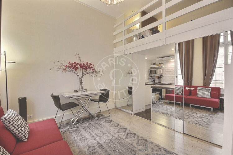 Salon - Studio alcove meublé - Paris 75003 - 6271