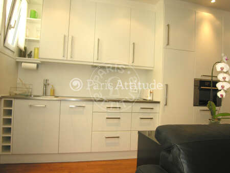 Cuisine Studio alcove meublé - 45m²  - Montorgueil - Paris