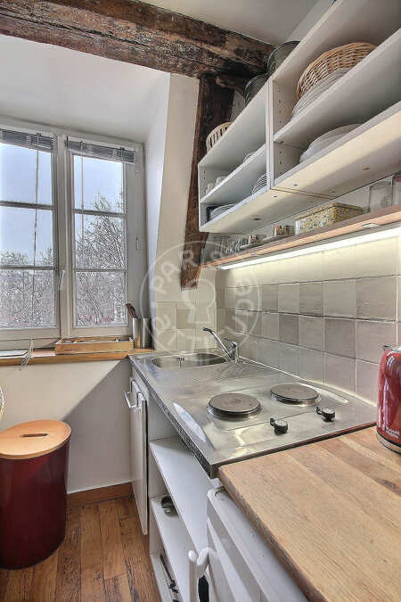 Küche Möblierte studio - 19m²  - Bastille - Paris