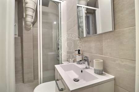 Casa de banho Apartamento mobilado - 30m² - 1 quarto - Place Monge - Paris