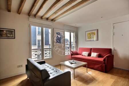 Wohnzimmer Möblierte wohnung - 45m²  - 1 Zimmer - Centre George Pompidou - Paris