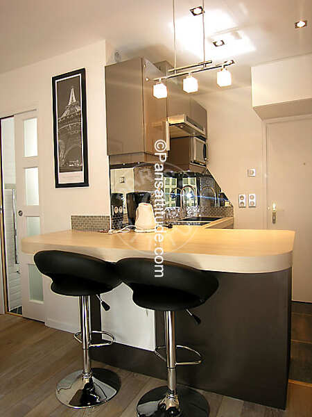 Cuisine Studio meublé - 19m²  - Montorgueil - Paris