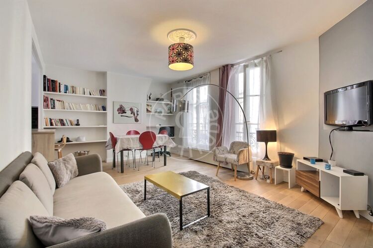Salon - 2 chambres meublé - Paris 75010 - 6351