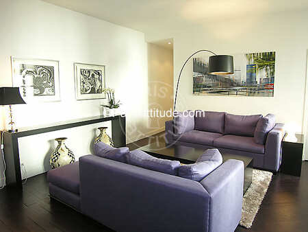 Salon Appartement meublé - 60m²  - 1 chambre - Saint-Germain - Paris