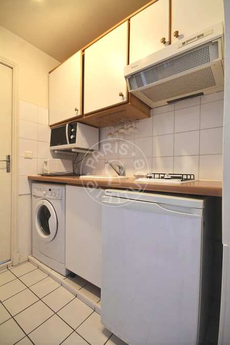 Kitchen Furnished apartment - 32m²  - 1 bedroom - Arc de Triomphe - Paris