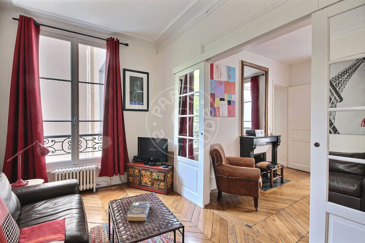 Salon - 1 chambre meublé - Paris 75007 - 6456