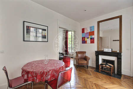Salle à manger Appartement meublé - 50m²  - 1 chambre - Tour Eiffel - Paris