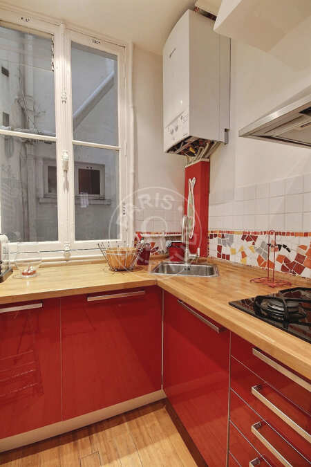 Cuisine Appartement meublé - 50m²  - 1 chambre - Tour Eiffel - Paris