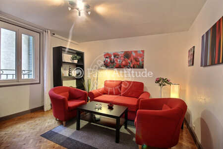 Sala Duplex mobilado - 45m²  - 1 quarto - Bastille - Paris