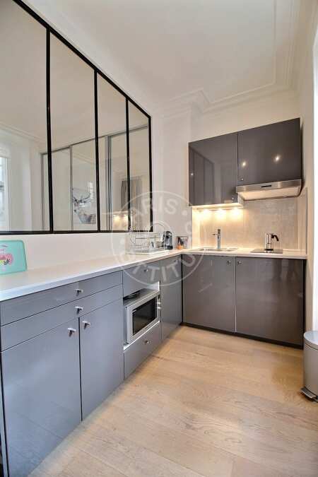 Kitchen Furnished studio alcove - 30m²  - Oberkampf - Paris