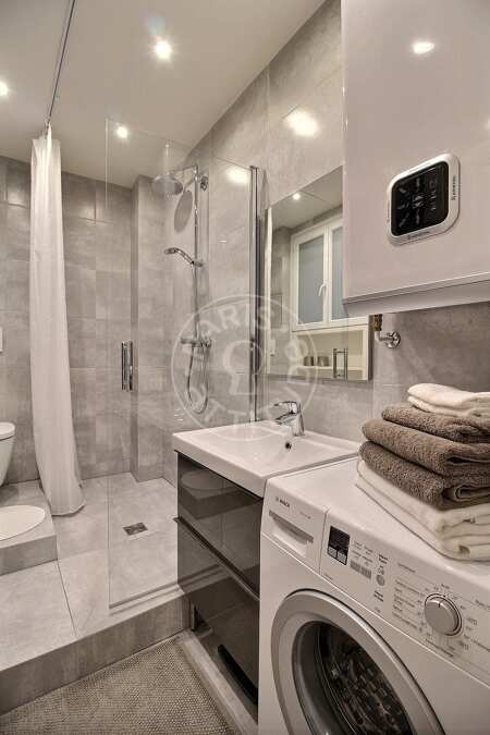 Bathroom Furnished studio alcove - 30m²  - Oberkampf - Paris