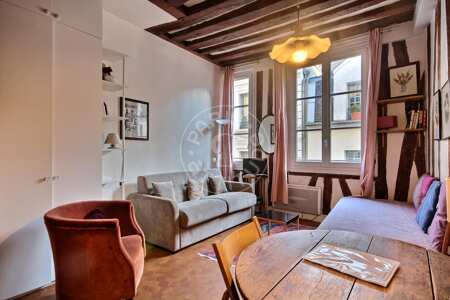 Wohnzimmer Möblierte studio - 23m²  - Latin / Saint-Michel - Paris