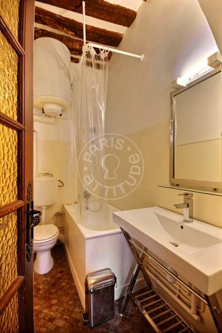 Badezimmer Möblierte studio - 23m²  - Latin / Saint-Michel - Paris