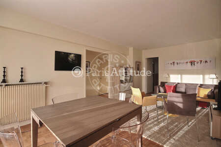 Living room Furnished apartment - 54m² - 1 bedroom - Neuilly-sur-Seine