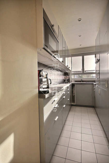 Kitchen Furnished apartment - 54m² - 1 bedroom - Neuilly-sur-Seine