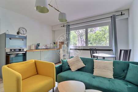 Wohnzimmer Möblierte wohnung - 33m²  - 1 Zimmer - Alésia - Paris