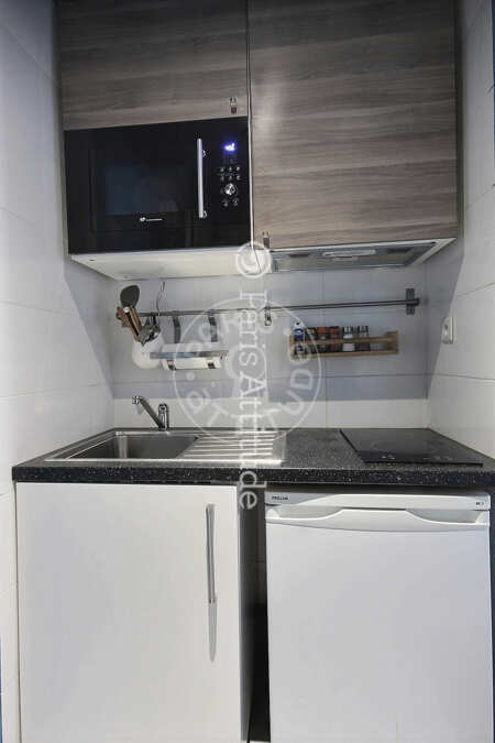 Kitchen Furnished studio - 18m²  - Saint-Germain - Paris