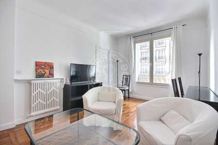 Salón Piso amueblado - 50m²  - 1 dormitorio - Porte de Champerret - París