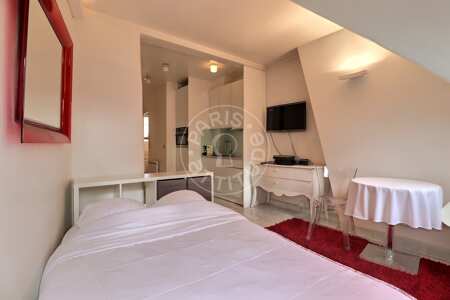 Living room Furnished studio - 21m²  - Champs-Elysées - Paris