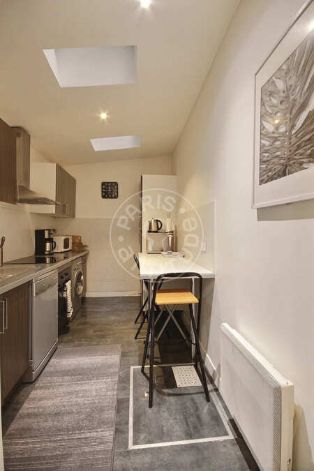 Küche Möblierte wohnung - 67m²  - 2 Zimmer - Faubourg Saint-Martin - Paris