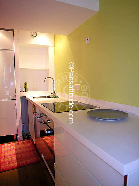 Kitchen Furnished apartment - 43m²  - 1 bedroom - Place Monge - Paris