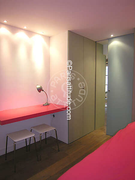 Bedroom Furnished apartment - 43m²  - 1 bedroom - Place Monge - Paris