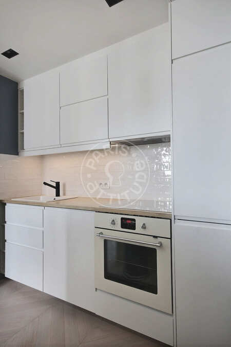 Kitchen Furnished apartment - 68m²  - 2 bedrooms - Oberkampf - Paris