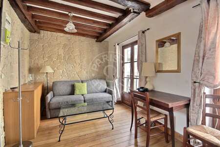 Salotto Appartamento arredato - 30m²  - 1 locale - Place des Vosges - Parigi