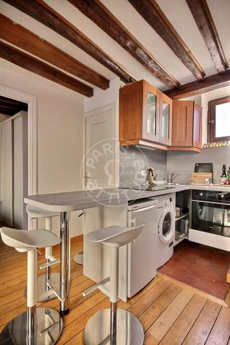 Cucina Appartamento arredato - 30m²  - 1 locale - Place des Vosges - Parigi