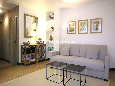 Living room Furnished studio - 23m²  - Saint-Paul - Paris