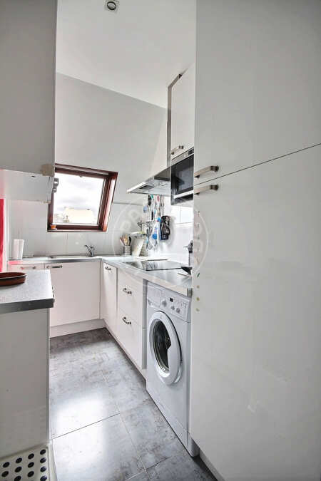Cuisine Appartement meublé - 40m²  - 1 chambre - Commerce - Paris