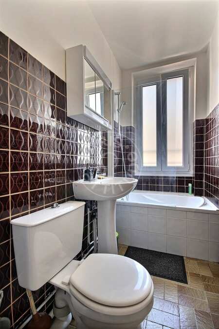 Baño Estudio amueblado - 25m²  - Bir-Hakeim - París