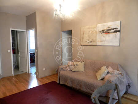 Salon Appartement meublé - 55m²  - 2 chambres - Opéra - Paris