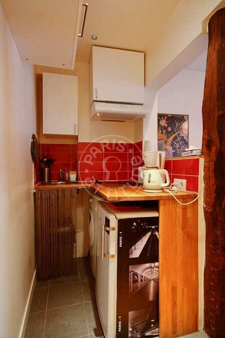 Cucina Appartamento arredato - 30m²  - 1 locale - Place Monge - Parigi