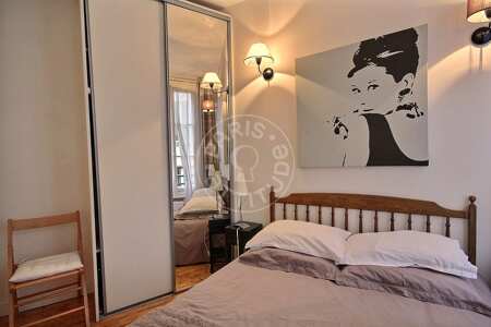 Camera da letto Appartamento arredato - 30m²  - 1 locale - Place Monge - Parigi