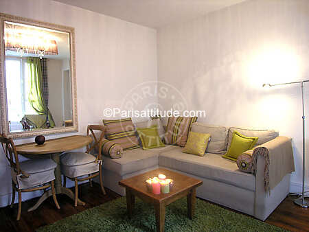 Sala Apartamento mobilado - 32m²  - 1 quarto - Notre-Dame de Lorette - Paris