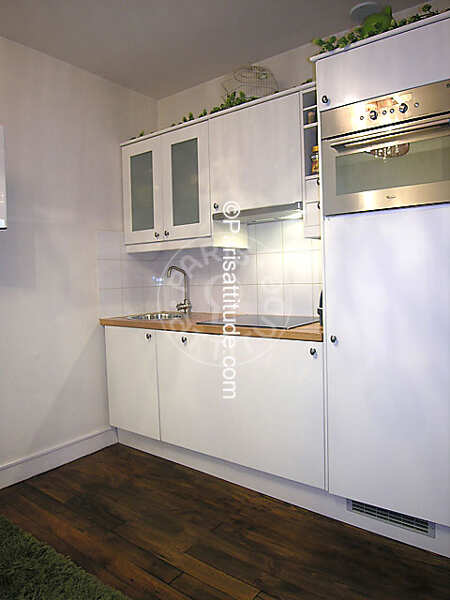 Cozinha Apartamento mobilado - 32m²  - 1 quarto - Notre-Dame de Lorette - Paris