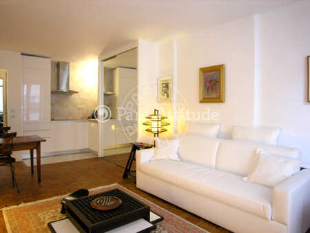 Living room Furnished studio - 30m²  - Latin / Saint-Michel - Paris