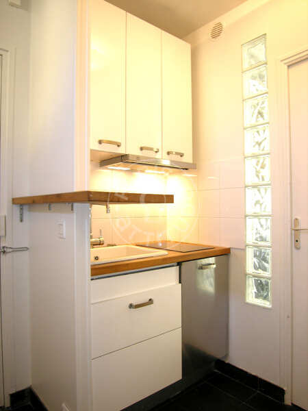 Cuisine Studio alcove meublé - 40m²  - Jardin du Luxembourg - Paris