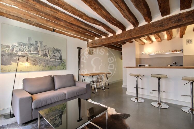 Sala - 1 quarto mobiliado - Paris 75003 - 6875