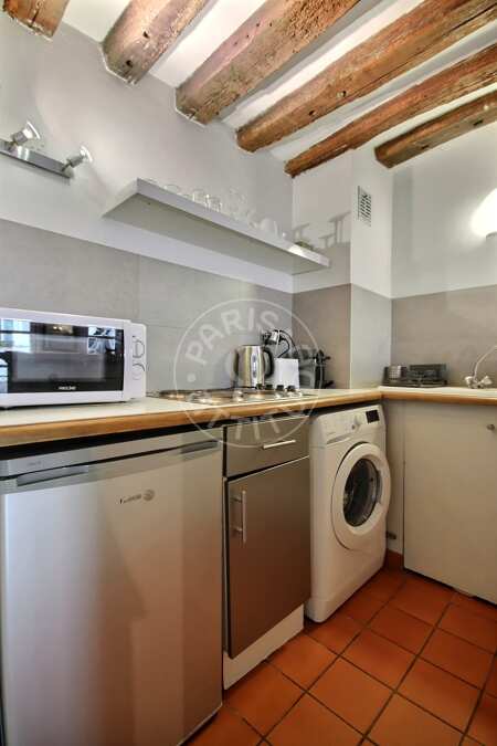 Cucina Appartamento arredato - 40m²  - 1 locale - Centre George Pompidou - Parigi