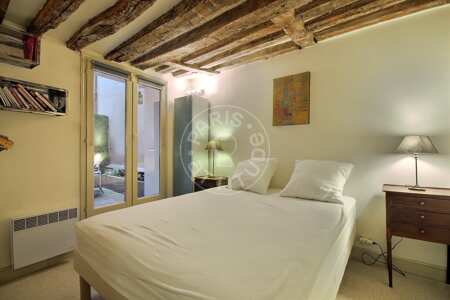 Camera da letto Appartamento arredato - 40m²  - 1 locale - Centre George Pompidou - Parigi