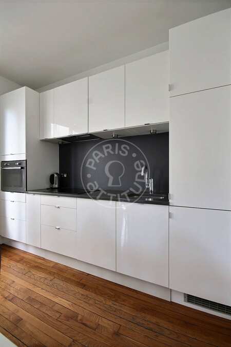 Cocina Piso amueblado - 50m²  - 1 dormitorio - Invalides - París