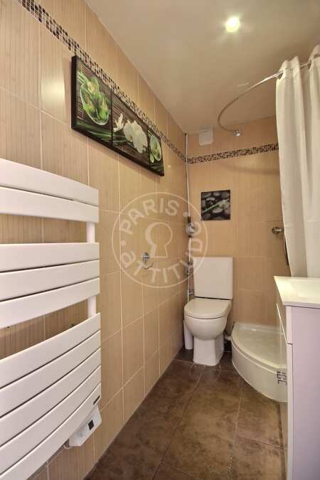 Casa de banho Apartamento mobilado - 40m²  - 1 quarto - Tour Eiffel - Paris