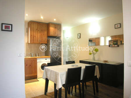 Cozinha Apartamento mobilado - 44m²  - 1 quarto - Plaisance / Pernety - Paris